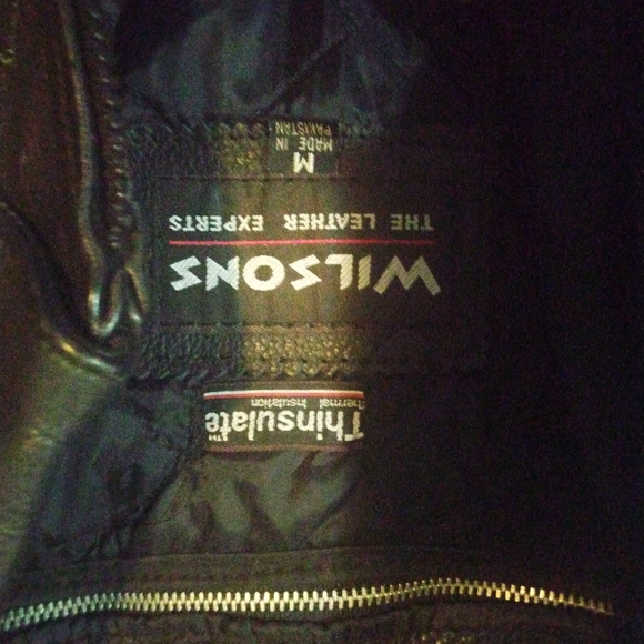 Vintage Wilson's Thinsulate Women's Leather Fringe Rose Design Biker Jacket - Picture 8 of 11